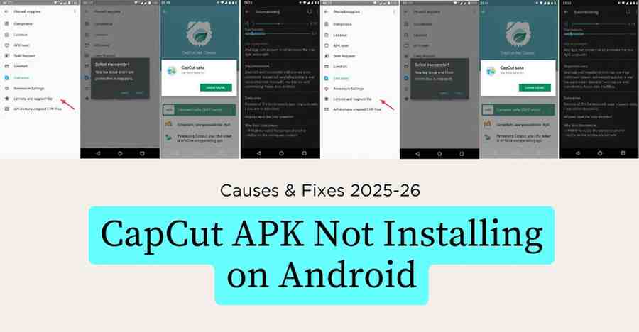 CapCut APK Not Installing on Android? Causes & Fixes (2025 Guide)
