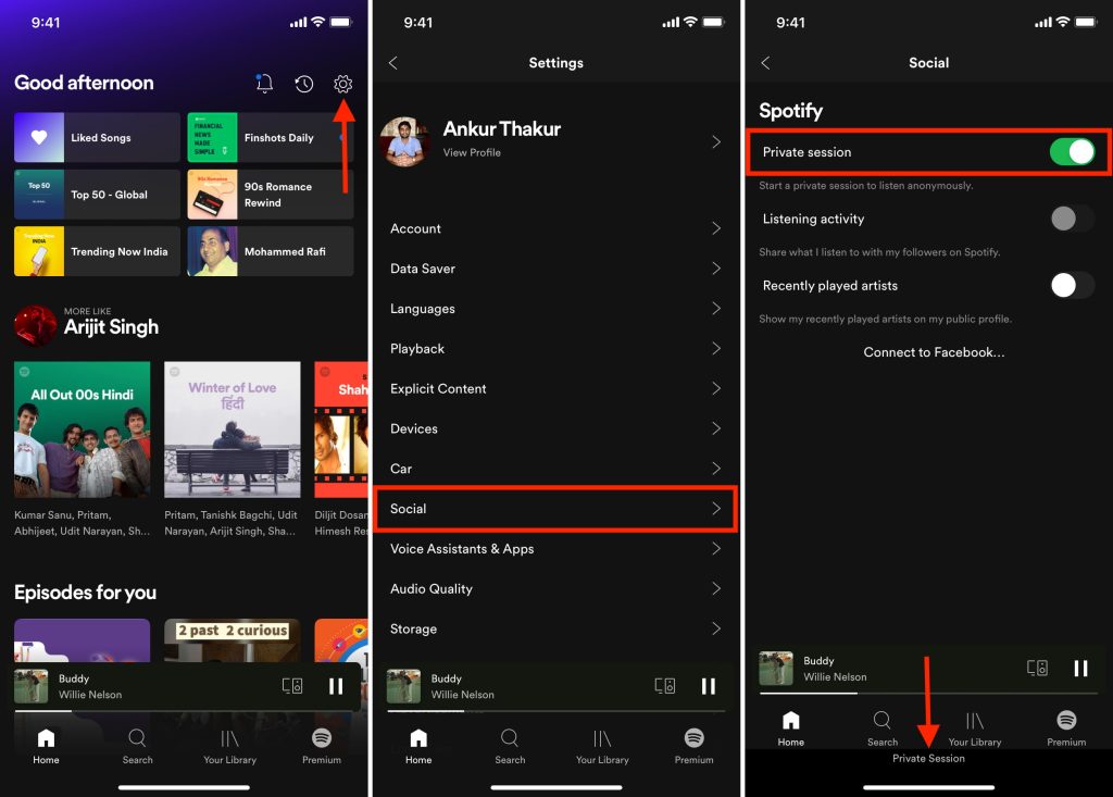 How to Start a Private Session on Spotify (Android and iOS)?