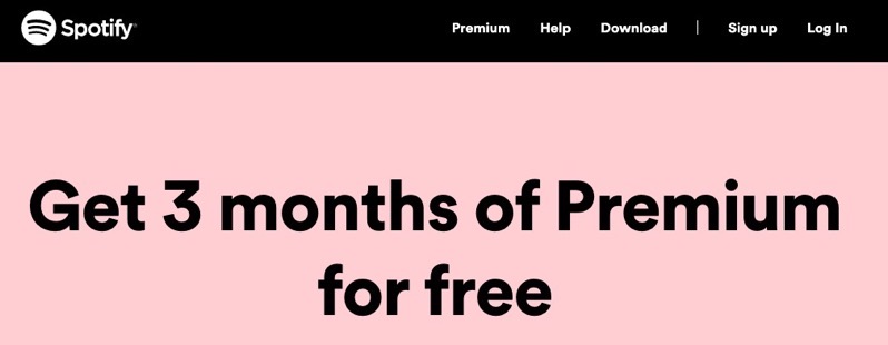 3 months of Spotify Premium for $9.99