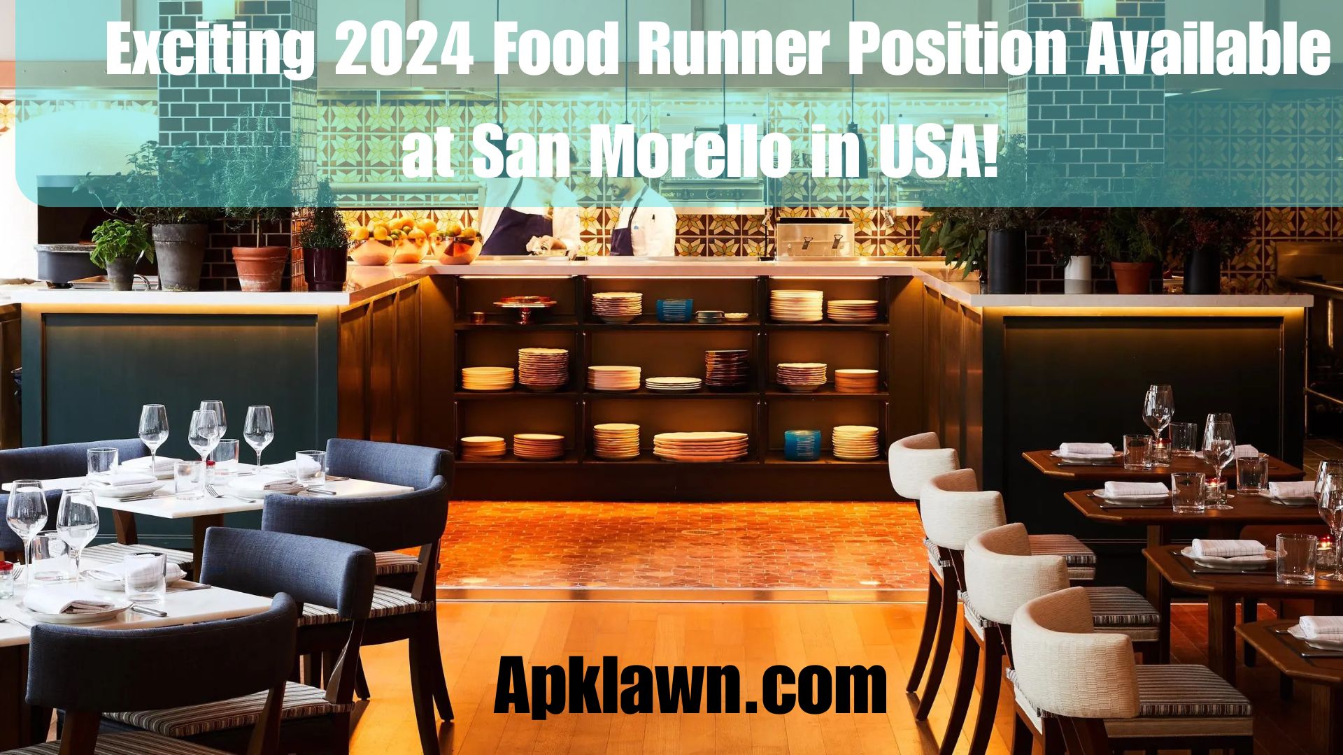 Exciting 2024 Food Runner Position Available at San Morello in USA!